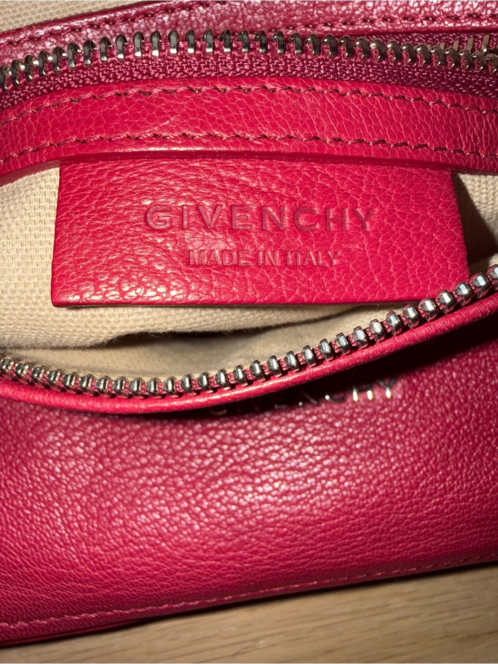Givenchy Mini Pandora in Rasberry Leather - Picture 7 of 11